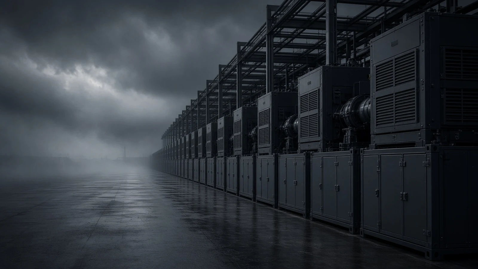 Conceptual synchronized industrial machines and energy storage for controllable megawatts